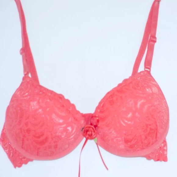 NWT Brazilian 🔥🔥 Style Handmade Underwired Padded Bra Peach Size Medium (42) - Picture 2 of 8